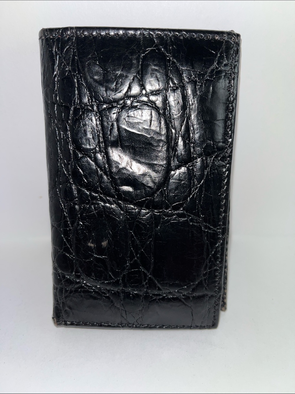 Donna Karan Vintage 90s Leather Slim Card Case Minimalist Wallet Business Card